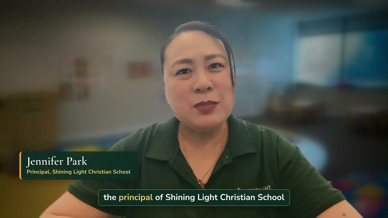 The full welcome from Jennifer Park, Principal of Shining Light Christian School